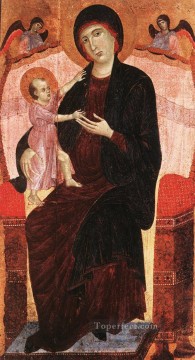 Duccio Painting - Gualino Madonna Escuela Siena Duccio